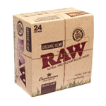 24 Raw Organic Hemp King Size Slim Papers + Tips (Connoisseur)