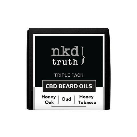 NKD 50mg CBD Infused Speciality Beard Oils Gift Set (BUY 1 GET 1 FREE)