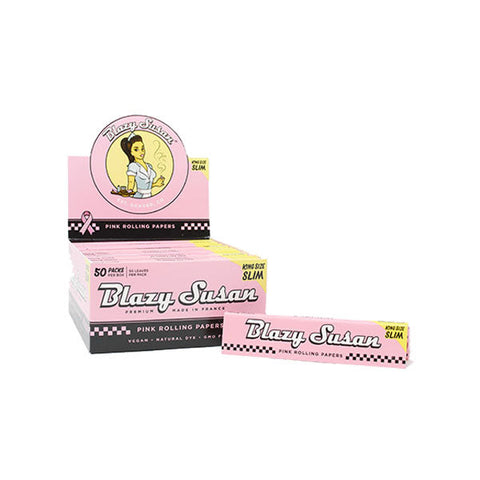 50 Blazy Susan Pink King Size Rolling Papers
