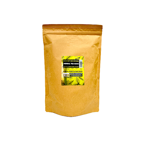 Equilibrium CBD 340mg Tea Turmeric & Ginger Catering Pack - 100 Biodegradable Pyramid Tea Bags