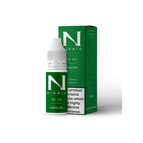18mg Nic Nic - Flavourless Nicotine Shot - 50VG/50PG