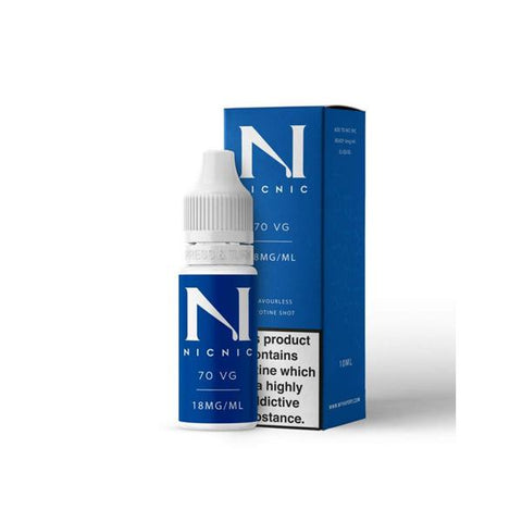 18mg Nic Nic - Flavourless Nicotine Shot - 70VG/30PG
