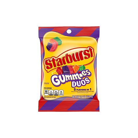 USA Starburst Gummy Duos Share Bag - 164g