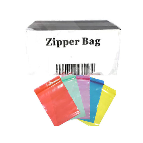 5 x Zipper Branded 2 x 2 Red Bags