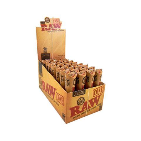 3 x 32 Raw Classic King Size Cones